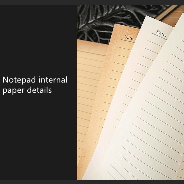 Vintage Three-dimensional Embossed Crow Notepad