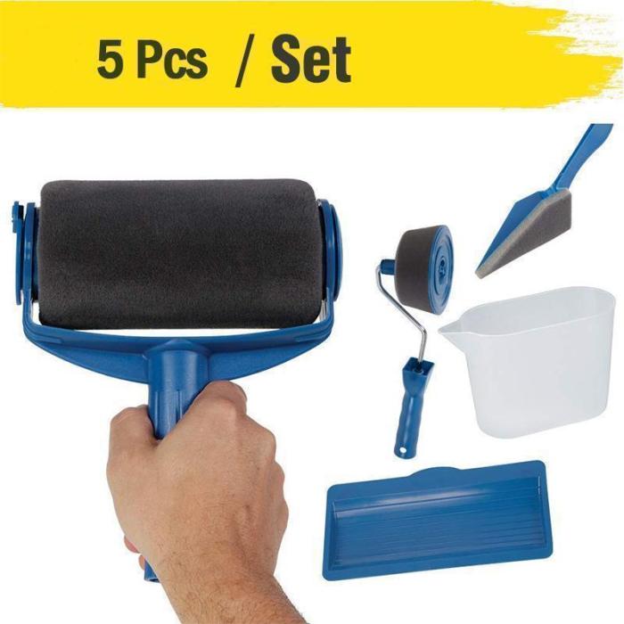 (Gift For Father) Paint Roller Brush Painting Handle Tool