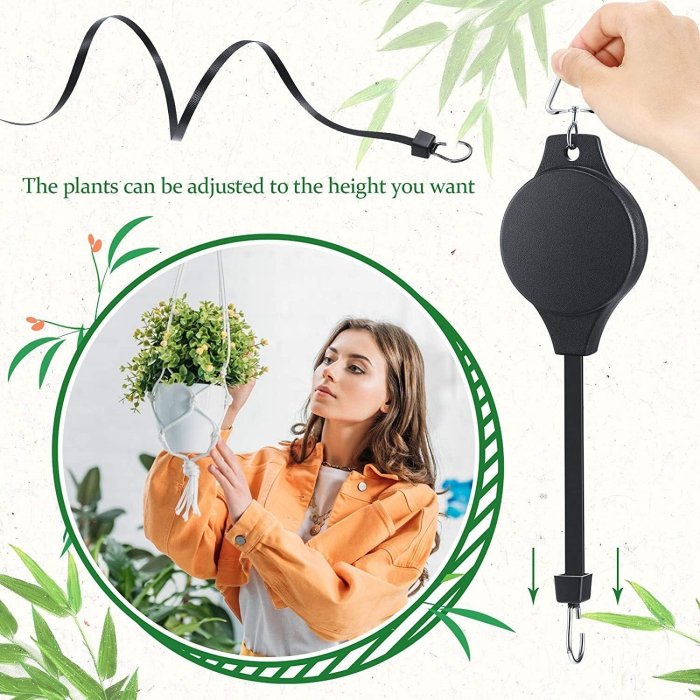 [Buy Now 45% OFF] 🌳Plant Pulley Set For Garden Baskets Pots, Birds Feeder