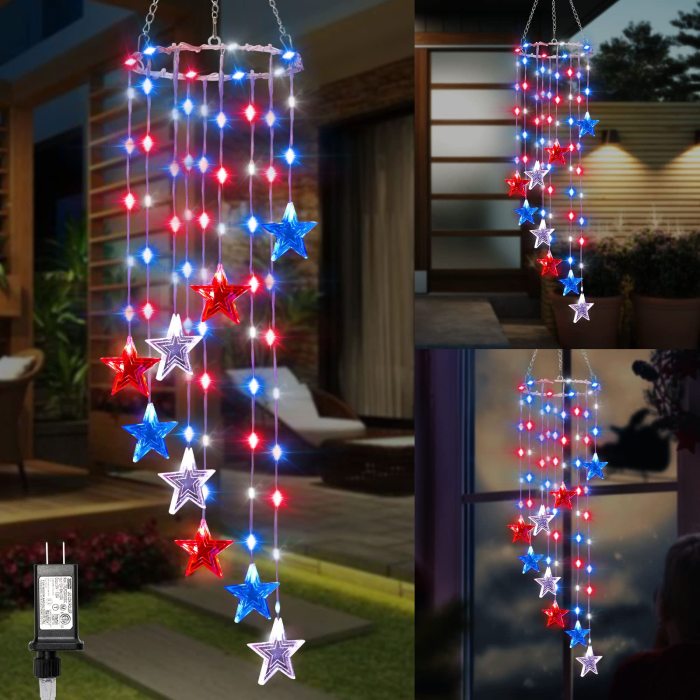 Patriotic Wind Chimes/4th of July Decorations