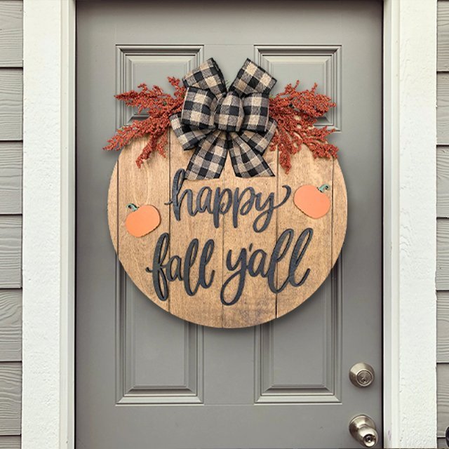 Happy Fall Y'all Door hanger