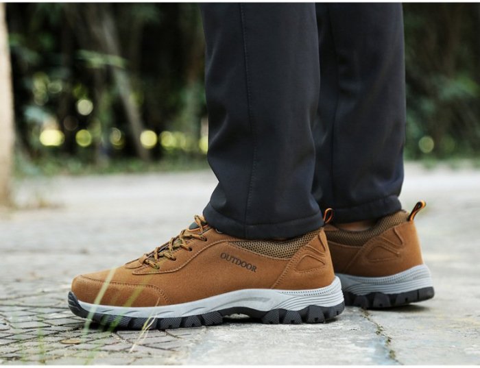 Men's good arch support outdoor breathable walking shoes