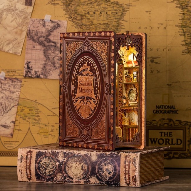 3D Wooden Puzzle Bookend Buy 2 Free Shipping