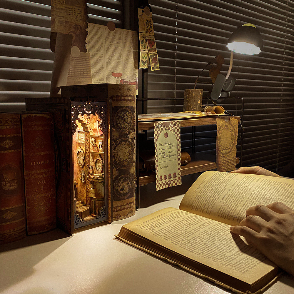 3D Wooden Puzzle Bookend Buy 2 Free Shipping