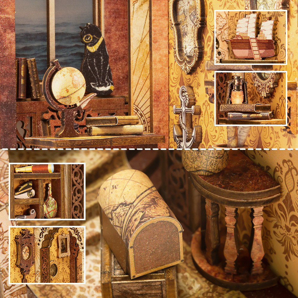 3D Wooden Puzzle Bookend Buy 2 Free Shipping