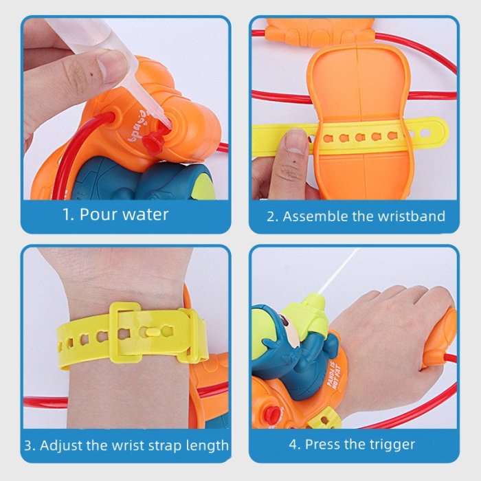 🔥Last Day Promotion - 50% OFF🔥Wrist Squirt Guns for Water Fighting Game in Swimming Pool, Beach & Outdoor,
