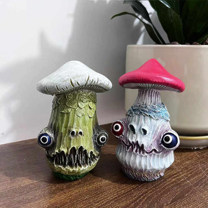 Halloween Mushroom Sculpture