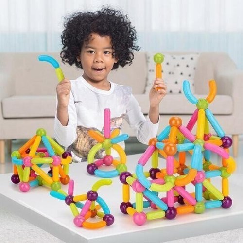 Last Day Special Sale 49% OFF --- Magnetic Balls and Rods Set Educational Magnet Building Blocks