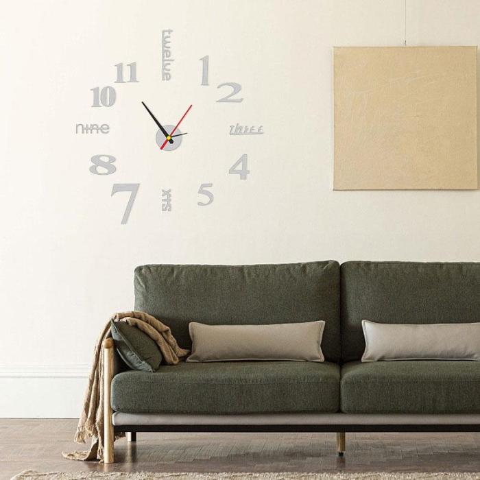 Modern DIY Punch-Free Wall Clock