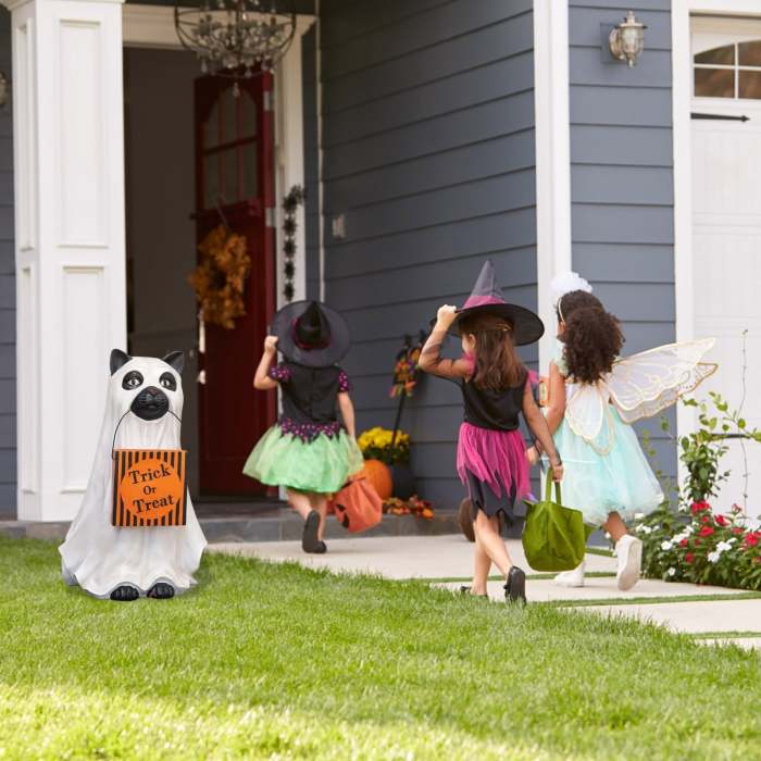 Halloween Cat & Dog Candy Bowl Holder Decor