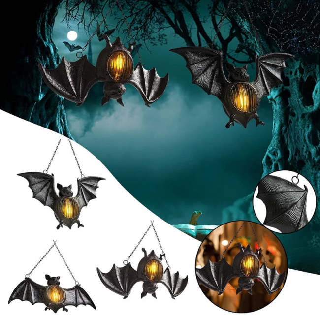 1 Pcs Halloween Bat Led Lantern Decor