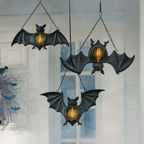 1 Pcs Halloween Bat Led Lantern Decor