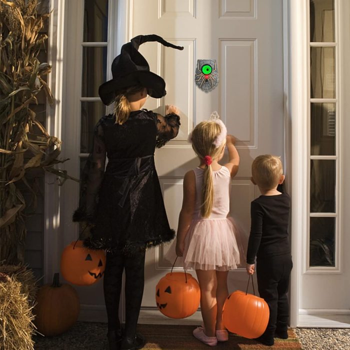 Halloween Eyeball Doorbell with Spooky Sounds