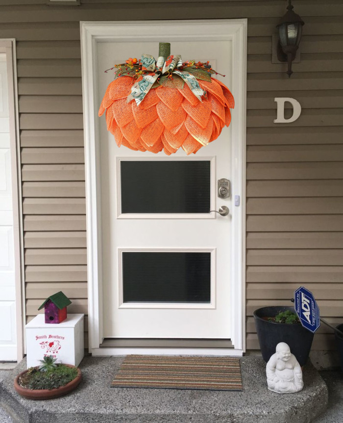 🔥Last Day 49% OFF🔥Farmhouse Pumpkin Wreath For Front Door