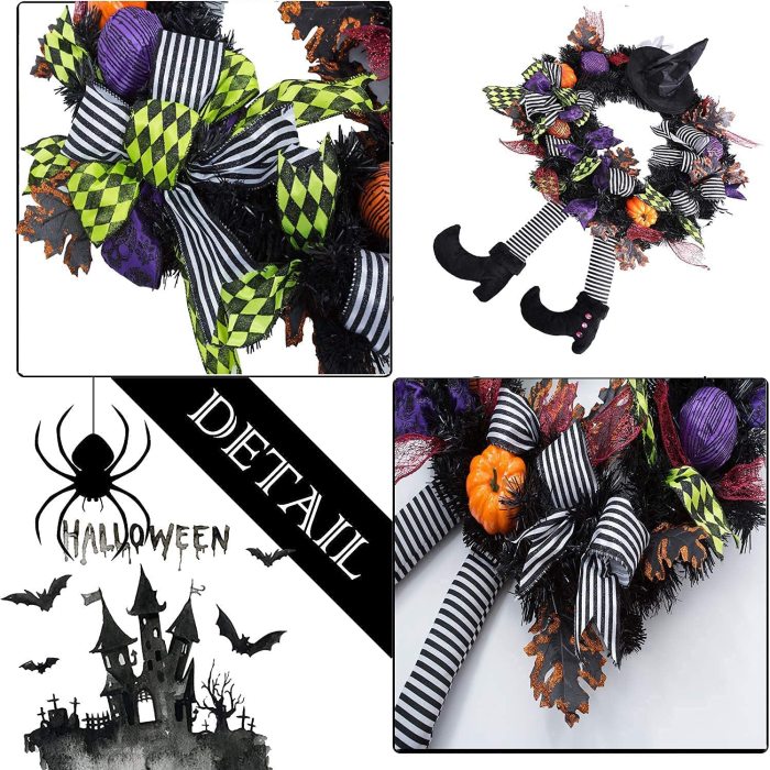 🔥Hot sale 40% OFF-Halloween witch wreath