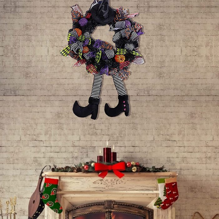 🔥Hot sale 40% OFF-Halloween witch wreath