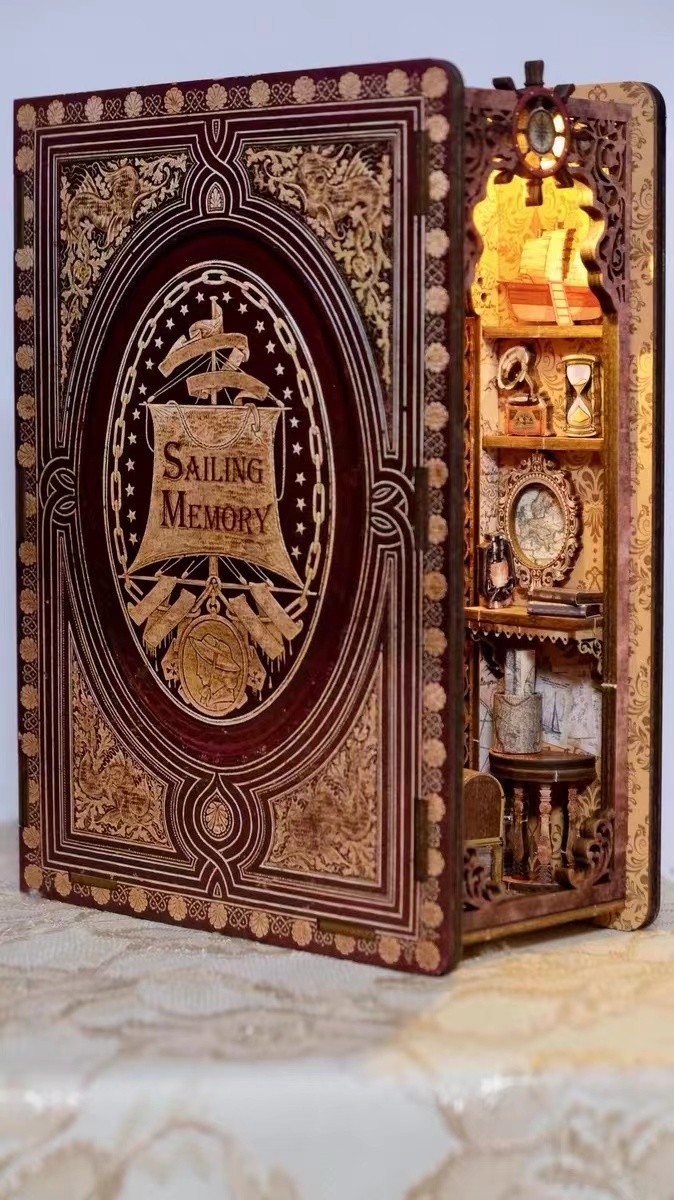 3D Wooden Puzzle Bookend Buy 2 Free Shipping