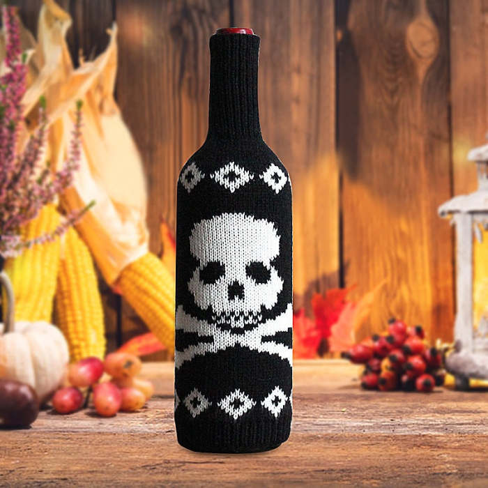 3 Pcs Halloween Wine Bottle Cover Decor