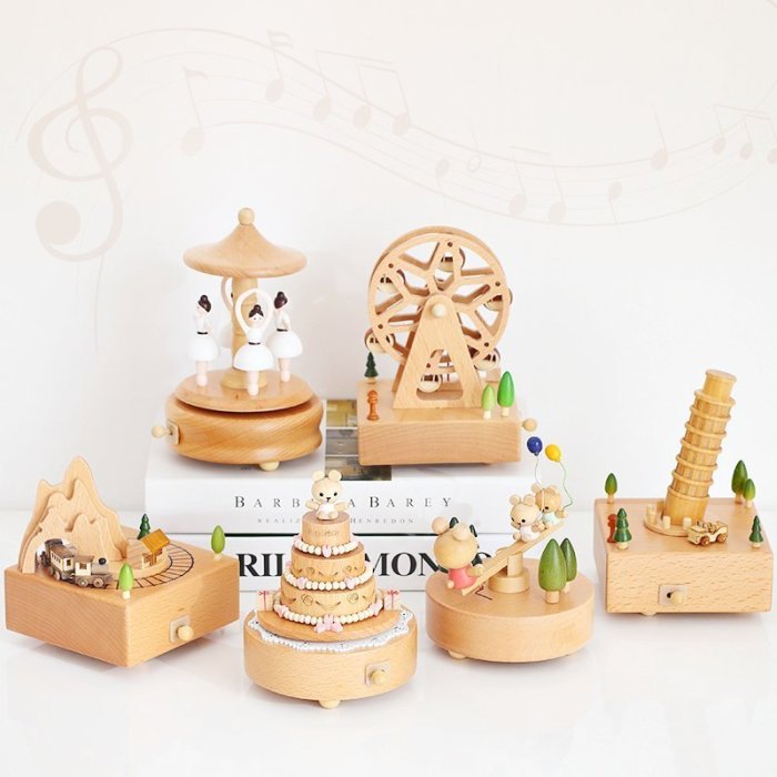 2023 Early Christmas Promotion-Handmade Wooden Rotating Music Boxes-🔥BUY 2 FREE SHIPPING