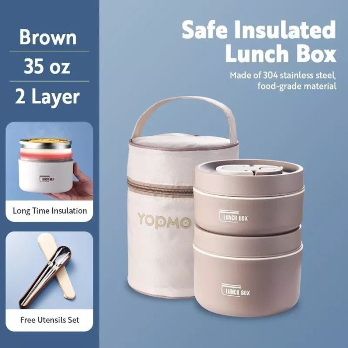 PORTABLE INSULATED LUNCH CONTAINER SET-LAST DAY 49% OFF