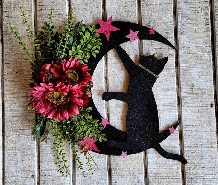 Kitty Lovers Door Decoration Art Wreath