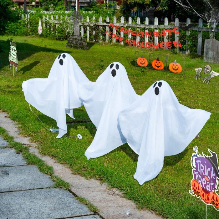 (🎃Early Halloween Sale 50% OFF )LED light 3-piece set ghost