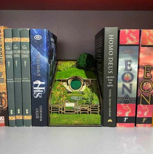 Book Nook Book Shelf Insert  Hobbit Home, Hobbit Hole