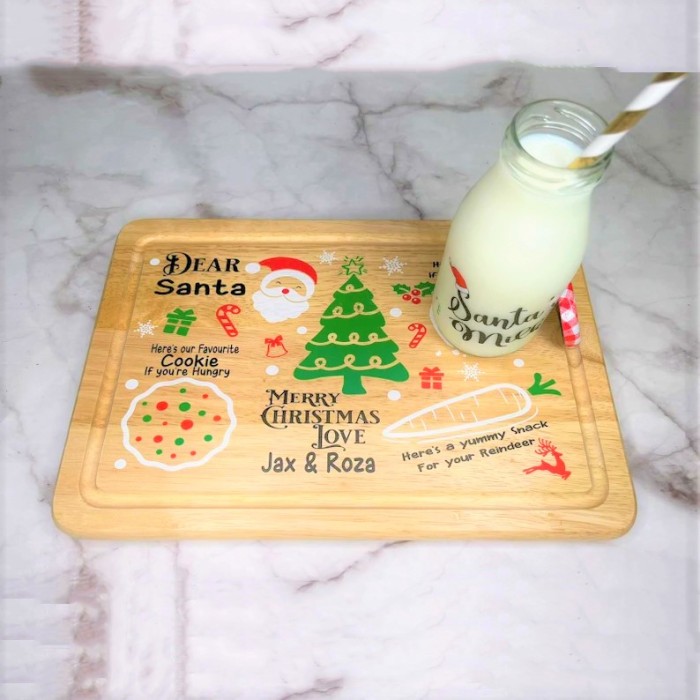 Wooden Christmas Eve Treat Tray/board