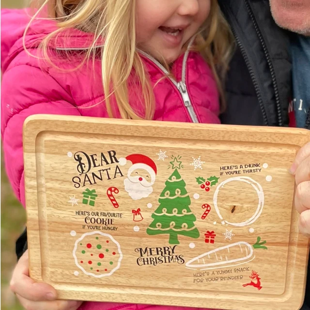 Wooden Christmas Eve Treat Tray/board