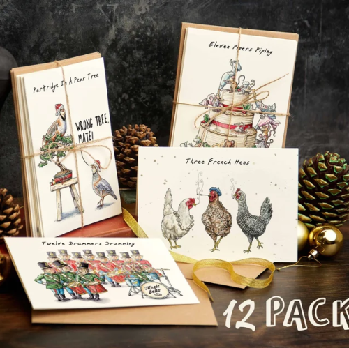 Twelve Days Of Christmas Card Set(12pcs)