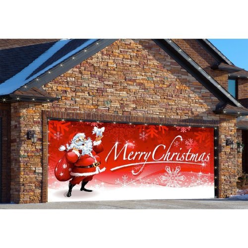 Santa's Merry Christmas Garage Door Mural