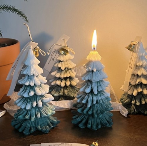 🎄Christmas Gift-Christmas Tree Palm Wax Pillar Candle