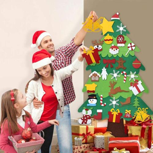 (🎁EARLY CHRISTMAS SALE- 48% OFF🎅)NEW UPGRADED DIY Felt Christmas Tree, A Great Gift For Kids