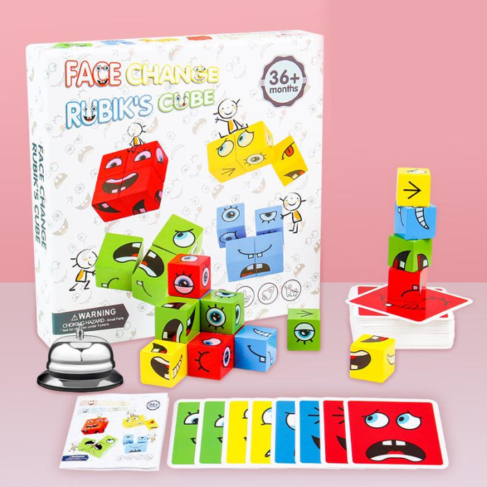 🎅 CHRISTMAS SALE -48% OFF🎁Face-Changing Magic Cube Building Blocks