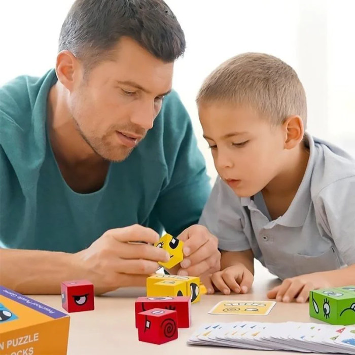 🎅 CHRISTMAS SALE -48% OFF🎁Face-Changing Magic Cube Building Blocks