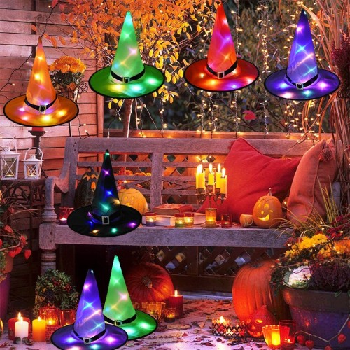 Halloween Witch Hat Decorations String Light