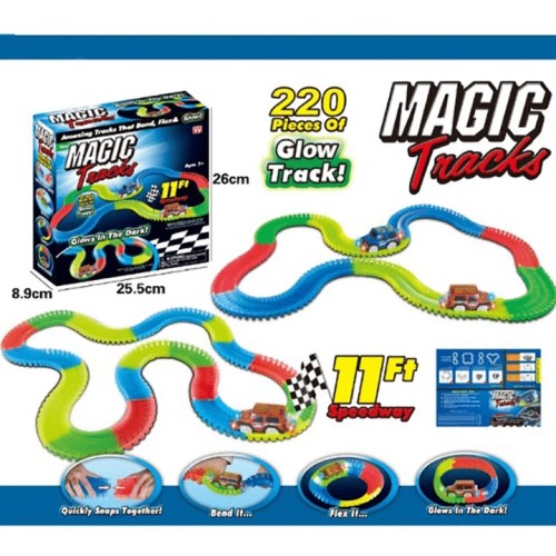 Magic Tracks The Amazing Racetrack That Can Bend, Flex and Glow