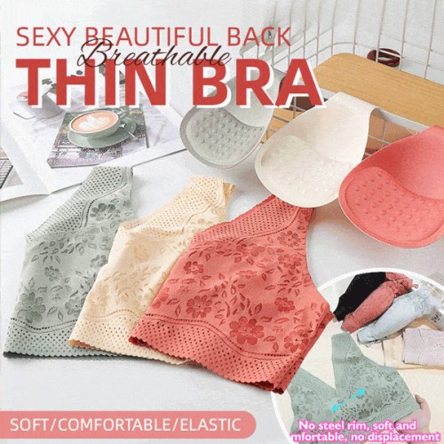 (🔥New Year Hot Sale🎁)  Sexy Beautiful Back Breathable Thin Bra