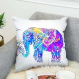 Bohemian Style  Pillow case  Elephant Double-sided Printing Cushion Cover Linen Cotton Throw Pillow Case Home