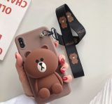 Doll pouch mobile phone case Lanyard Set For iPhone