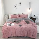 Chenille Crystal Velvet Bedding Set Quilt Cover Bed Sheet Pillowcase