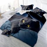 3D Cat Printing Bedding Sets
