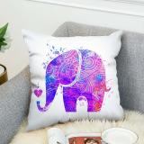 Bohemian Style  Pillow case  Elephant Double-sided Printing Cushion Cover Linen Cotton Throw Pillow Case Home