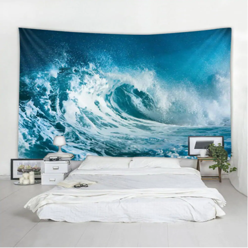 Sea Wave 3D Wall Tapestry
