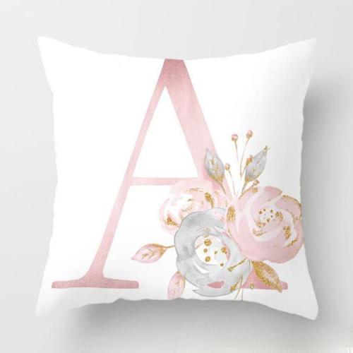 Pink Letter Cushion Pillowcase Home Decoration Pillowcase