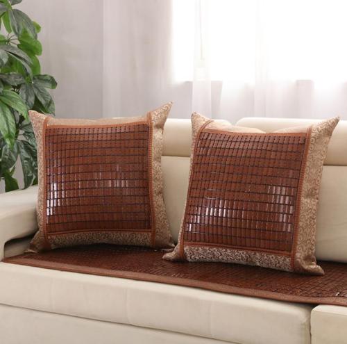 Mahjong Bamboo Mat Series Pattern Pillow case Car Sofa Hug Pillowcase for Home Decorations