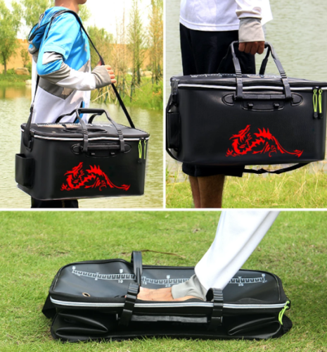 Foldable Waterproof Fishing Bucket - Live Fish Container