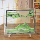 Glass dynamic quicksand frame hourglass