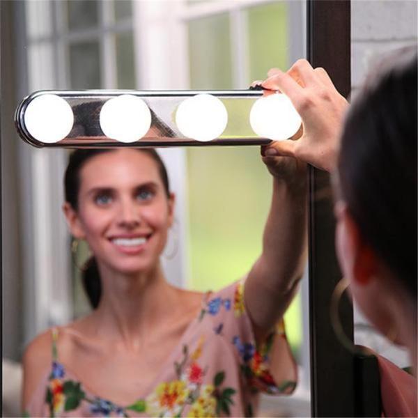 Four Bulb Mirror Headlights LED Makeup Lamp