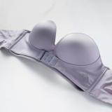 Strapless lingerie invisible non-slip small breasts gathered up and buttoned up front Bra